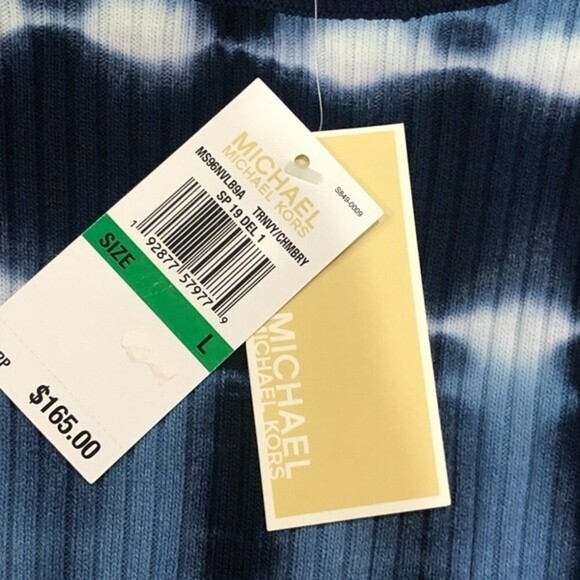 NWT MICHAEL MICHAEL KORS Tie-Dye Stretch-Viscose Sweater Size Large - Picture 3 of 7